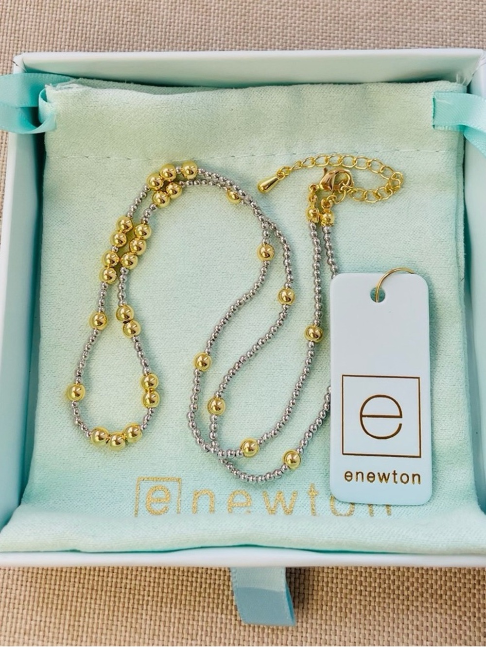 Enewton silver and gold necklace